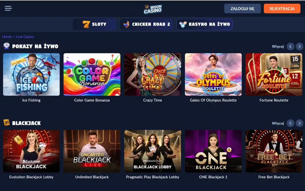bison casino opinie
