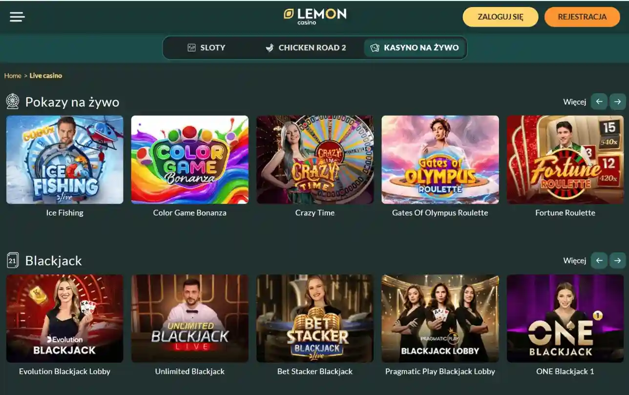 nowe kody do lemon casino
